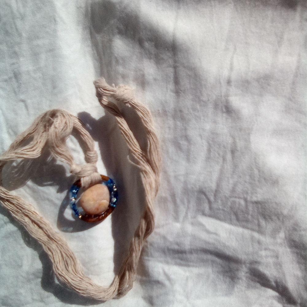 Gulf Of Mexico Treasures Necklace Limited Edition Natural Stone Soft Peach NWT
